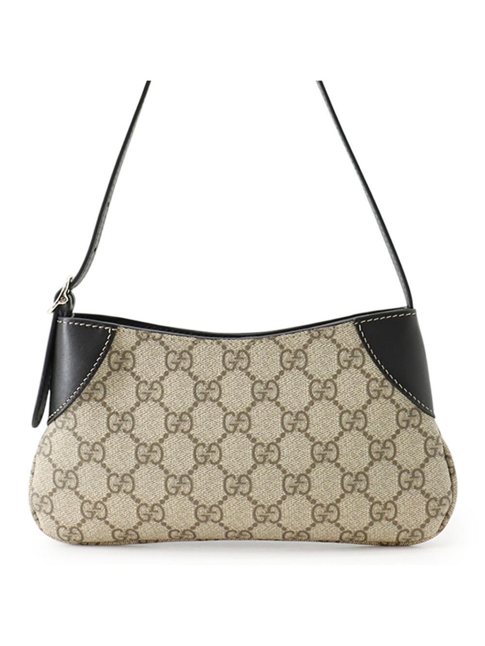 Gucci Emblem Shoulder Bag Gg Coated #375515G12B